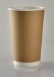 100'S 16OZ DOUBLE WALL KRAFT PAPER CUP 