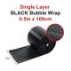 ** PROMOTION ** SINGLE LAYER BLACK AIR BUBBLE ROLL 10MM x 0.5M x 100METER