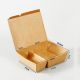 400PCS 2 COMPARTMENT BROWN PAPER LUNCH BOX