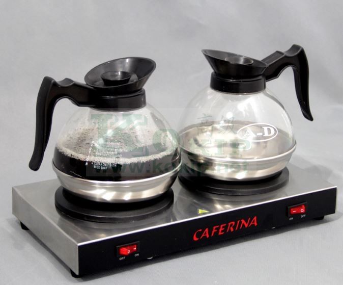 Grindmaster BW-2 2 Pot Double Burner Decanter Coffee Pot Warmer Stainless  R5